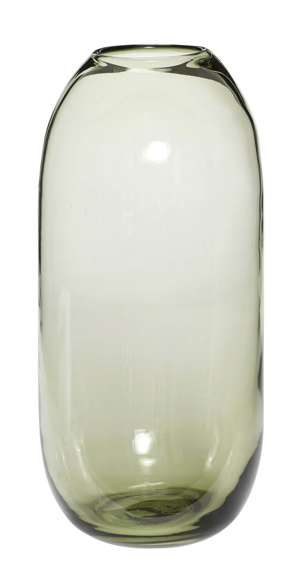 Hübsch Vase, Glas groß, grün Hannibals